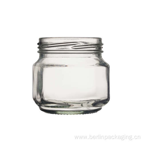 210ml Square Glass Short Jars